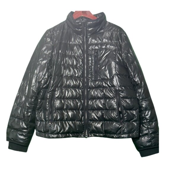 Gently Worn Black J.CREW Women's Puff Coat Size XL (BB1025) - Picture 1 of 4